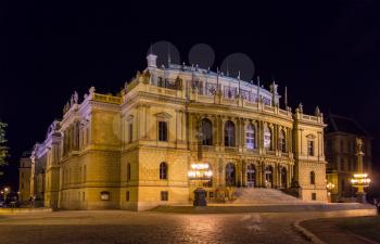 The Rudolfinum, a music auditorium in Prague, Czech Republic