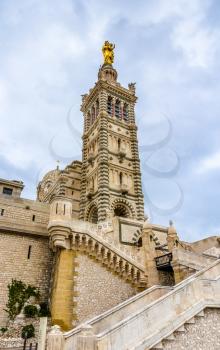 Notre-Dame de la Garde basilica in Marseille - France, Provence