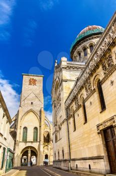 Basilica of St. Martin and Charlemagne tower in Tours - France