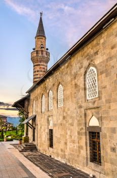 Lala Mustafa Pasha Mosque in Erzurum, Turkey at sunset