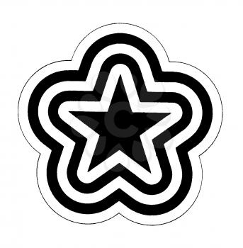 Royalty Free Clipart Image of an Abstract Star
