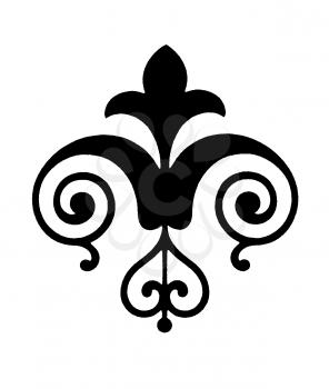 Royalty Free Clipart Image of a Accent With Flourishes