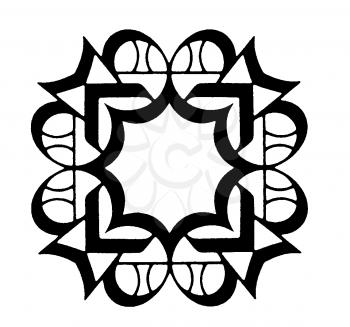 Royalty Free Clipart Image of an Ornate Frame