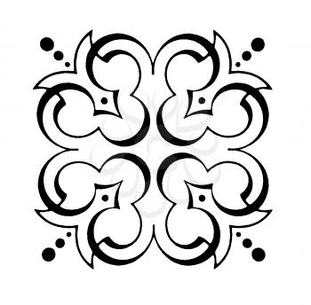 Royalty Free Clipart Image of an Ornate Accent