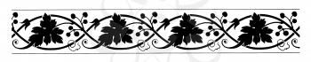 Royalty Free Clipart Image of a Leafy Border