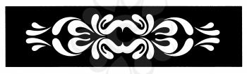 Royalty Free Clipart Image of a Header With a White Design