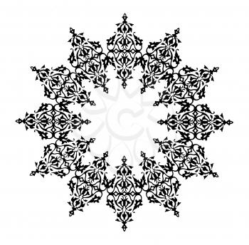 Royalty Free Clipart Image of an Abstract Snowflake