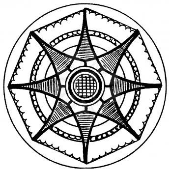 Royalty Free Clipart Image of a Medallion