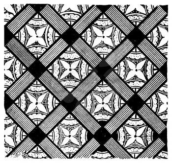 Royalty Free Clipart Image of a Background With a Diamond Pattern