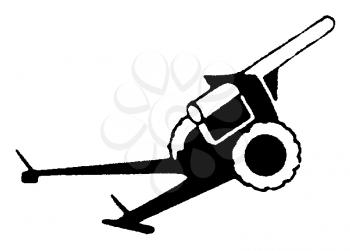 Royalty Free Clipart Image of a Cannon