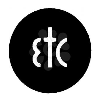 Royalty Free Clipart Image of Etc.