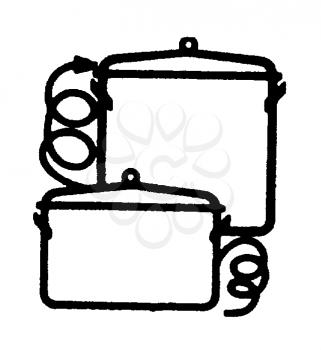 Royalty Free Clipart Image of Cookware