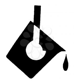 Royalty Free Clipart Image of a Pitcher Dripping