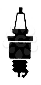 Royalty Free Clipart Image of a Sparkplug
