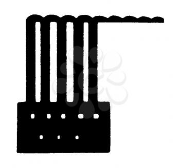 Royalty Free Clipart Image of a Factory