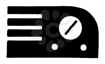 Royalty Free Clipart Image of a Radio