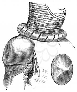Royalty Free Clipart Image of a Knights Armour, Torso Pieces