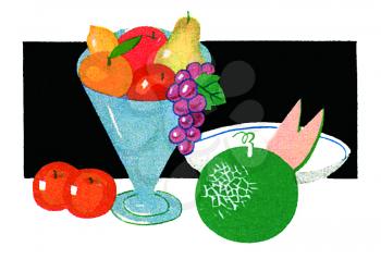 Royalty Free Clipart Image of a Fruit
