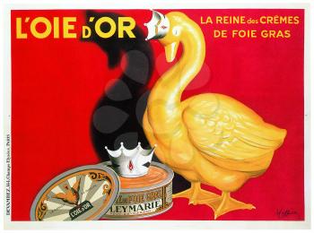 Royalty Free Clipart Image of a Golden Goose