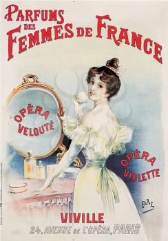 Royalty Free Photo of a Vintage Perfume Advertisement