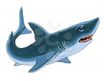 Royalty Free Clipart Image of a Shark 