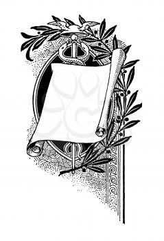 Royalty Free Clipart Image of a Page of Paper