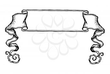 Royalty Free Clipart Image of a Banner