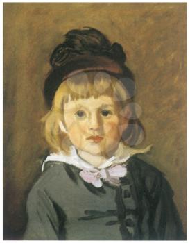 Royalty Free Clipart Image of Monet's Boy