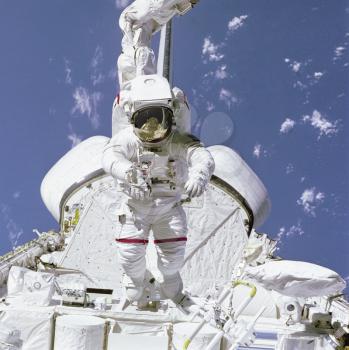 Royalty Free Photo of Bruce McCandles on the sts 41B
