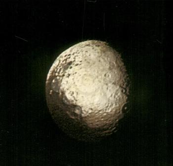 Royalty Free Photo of Iapetus, Saturn's 3rd largest moon