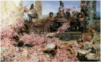 Royalty Free Clipart Image of The Roses of Heliogabalus by Lawrence Alma-Tadema
