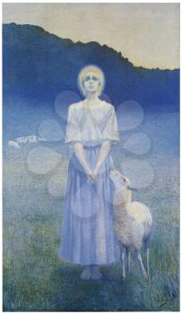Royalty Free Clipart Image of Vision by Alphonse Osbert