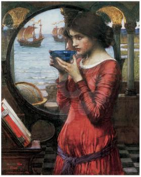 Royalty Free Clipart Image of Destiny by John William Waterhouse