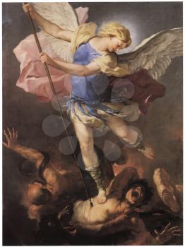 Royalty Free Clipart Image of St. Michael by Luco Giordano