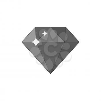 Diamond, gem icon. Symbol in trendy flat style isolated on white background. Illustration element for your web site design, logo, app, UI.