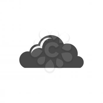 Cloud icon. Symbol in trendy flat style isolated on white background. Illustration element for your web site design, logo, app, UI.