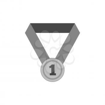 First place medal icon. Symbol in trendy flat style isolated on white background. Illustration element for your web site design, logo, app, UI.