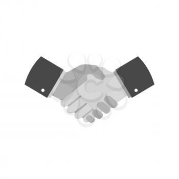 Handshake icon. Symbol in trendy flat style isolated on white background. Illustration element for your web site design, logo, app, UI.