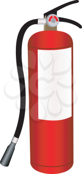 Fire extinguisher illustration on a white background