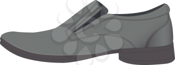 Illustration of one shoe on a white background