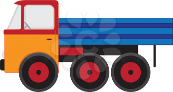 Illustration of the toy car on white background