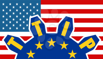 TTIP - Transatlantic Trade and Investment Partnership. Europe and USA association 