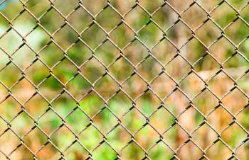 Dramatic jail fence bokeh backdrop