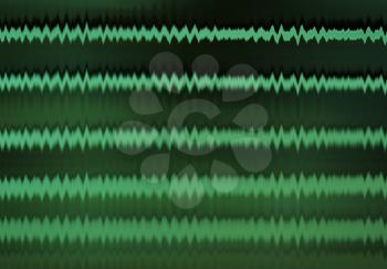 Horizontal green console display computer pulse interlaced design element background backdrop