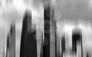 Vertical black and white motion blur office skyscraper background  hd