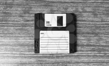 Vintage black and white floppy disc background hd