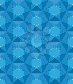 Sapphire seamless texture. Blue gem vector background.
