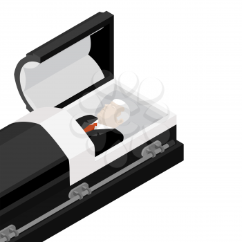 Deceased in coffin. late lamented lay in wooden casket. Corpse in an open hearse for burial
