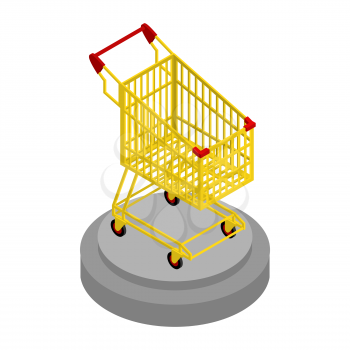 Shopping cart gold. Award for best buyer. Precious shopping trolley. Best Sellers
