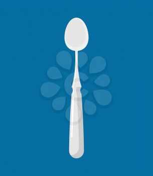 Spoon isolated. Kitchen cutlery for eating. silverware
